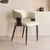 Silla de Comedor de Lujo Ligero Estilo Italiano con Respaldo para Comedor del Hogar, Silla con Respaldo Minimalista Moderna Nórdica, Taburete de Reunión de Hotel