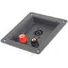 Acessórios de Áudio, Placa de Montagem para Caixa de Junção, Entrada para Alto-falante com Soquete XLR Único, Bornes Vermelho e Preto, Placa de Junção