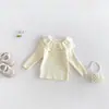 Nova coleção de inverno Dianxi: suéter de gola dupla para bebês e crianças pequenas, forrado com fleece e espesso, com capuz removível, conjunto de duas peças