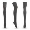 Nuevos calcetines de punto de algodón puro a rayas de color liso para otoño e invierno, conjunto de calcetines hasta la rodilla, tendencia japonesa y coreana, venta directa de fábrica