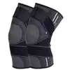 Rodillera deportiva de compresión envolvente transfronteriza para correr, fitness, bádminton, correa anti-esguince, soporte de rodilla, protector de pierna de nailon transpirable