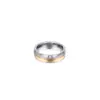 Venta Directa del Fabricante de Joyería de Acero de Titanio Moda Europea y Americana Anillo Personalizado de Acero Inoxidable Azul Incrustado con Diamantes Anillo de Pareja