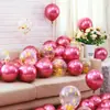 Suprimentos para Celebração de Casamento Decoração de Festa de Aniversário Balões Arranjo de Quarto de Casamento Balões Metálicos Balões Macaron