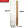 Librero Estantería de Libros Cerrable Simple de Pie Moderno Simple Gabinete de Almacenamiento Combinación de Color Madera Maciza Gabinete de Rejilla Gabinete de Almacenamiento con Puerta
