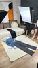 Alfombra Lisa Minimalista para Dormitorio, Alfombrilla de Mesita de Noche, Estilo Crema de Color Sólido, Sensación de Alta Gama, Tapete para Mesa de Café de Sala de Estar, Anti-Arañazos de Gato