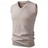 Comercio Electrónico Transfronterizo Chaleco Casual para Hombre Suéter de Punto Base Otoño Invierno Nuevo Tejido Ligero Unisex