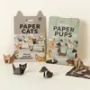 Nuevos Gatos de Papel DIY Gatos de Papel Plegables Animales Origami 50 Piezas