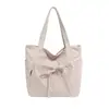 Bolsa de Hombro Transfronteriza para Mujer Ligera de Moda Versátil para Viajes Cotidianos Bolso de Tela de un Solo Hombro Gran Capacidad Bolso de Mano para Estudiante