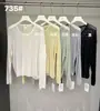 (No se aceptan devoluciones ni cambios) Feiding2026 Colección Primavera Blusa de Punto Hueca Simple con Cuello Redondo Top P735