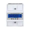 Medidor de Energía Activa Digital Trifásico de Cuatro Hilos Tipo Riel DIN 4P 380V Pantalla Digital Industrial 400V Exportación Inglesa