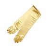 Guantes largos de satén estilo Hepburn para vestido de novia, vestido de fiesta de noche, accesorios para fotos de cumpleaños y escenarios. Conjunto de brazos.