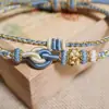 Pulseras de Hilo Coloridas Tejidas a Mano, Semiacabadas, Estilo Étnico para Hombres y Mujeres, Estilo Pareja, Año del Zodiaco