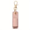 Patrón de Lichi Cuero Llavero Portátil Portalápices Portátil Anti-pérdida Estuche Colgante para Lápices Estuche para Lápices de Oficina Estuche para Gafas Portalápices