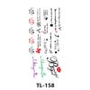 Venta al por Mayor de Calcomanías de Tatuaje Pequeñas y Frescas Duraderas Coreanas Harajuku Tatuaje Flor Azul y Blanca Dibujos Animados Letras Calcomanías de Tatuaje Sexy