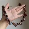Paraíso ArcoírisCollar de Cuentas Coloridas Dopamina Estilo Vacacional Fresco Dulce Estilo Collar para Foto de Viaje