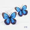 Mariposa 3D Cabeza de Flor Grande Tocado Tela Simulación Pasador DIY Estilo Antiguo Hanfu Accesorio para el Cabello Fotografía de Boda Flor Decorativa