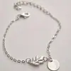 Pulsera de Nuevo Producto Transfronteriza Europea y Americana, Pulsera de Hoja de Aleación, Pulsera Sencilla de Moda Estilo Bosque para Mujer, Nuevo Modelo 2026