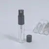 Botella de Spray de Perfume Muestra Tónico Protector Solar en Spray Botella de Vidrio Transparente Mini Portátil Niebla Fina Botella Vacía