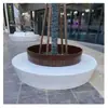 Banco de piscina Huangli FRP con forma de árbol, silla grande personalizada para exteriores, parterre de flores, exhibición comercial en aeropuertos, escultura de jardín paisajístico.