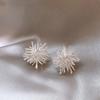 Hermosos Aretes de Fuegos Artificiales de Diente de León para Mujer, Aretes Nuevos 2025 de Alta Gama y Únicos, Diseño Nicho, Aretes de Lujo Accesible