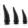 Orissi Cristal Transparente Fio Multicolorido Tentáculo de Polvo Plug Anal Grande, Médio e Pequeno Plug Anal Crisântemo Anal