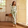 [Pinguim] Pijama de Algodão Feminino Verão Manga Curta Shorts Fino 2025 Roupa Externa Conjunto de Duas Peças