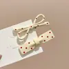 Pinza de Nube para Niña Estilo Coreano Simple de Tela Lunares Pinza BB para Parte Trasera de la Cabeza o Flequillo