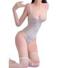 Sexy Underwear Peito Pequeno Mostrado Grande Campus Japonês Doce Macacão Livre de Pureza para Abrir Virilha para Tentação Sexy Água Morta