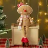 Decoración Navideña Galleta Navideña Colgante Pies Pareja de Chefs Muñecos Adornos Muñeco Jengibre Colgante Pies Muñeco