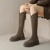 Pessoa baixa parece mais alta casa estilo japonês botas mulheres 2026 celebridade da internet estilo quente temperamento senhora confortável estilo fada Botas Martin