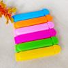 Venta al por mayor del fabricante Clip pequeño de sellado de alimentos de 7 cm Clip de sellado a prueba de humedad para snacks Multicolor opcional Logotipo imprimible