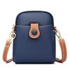 Bolsa de Celular Modelo Novo 2026 Transfronteiriça Atacado Nicho Grande Capacidade Compartimento Duplo Bolsa Feminina Simples Pequena de Ombro Transversal
