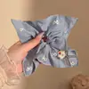 Pañuelo cuadrado suave para el pelo para mujer estilo coreano goma de pelo súper grande estilo perezoso flor de pelo goma de pelo cuerda para el pelo cuerda para el pelo accesorios para el pelo