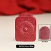 Pendente Coração do Sutra de Ouro Roxo de Alto Teor de Cinábrio Atacado Lidai Pingente para Joias DIY