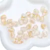 Cuentas de vidrio con lámina de oro vintage, cuentas de forma irregular, materiales para pulseras, collares y accesorios de joyería hechos a mano con cuentas para DIY