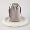 Bolsa de Terciopelo Lisi Primer Empaque de Joyería Bisel de Terciopelo Bolsa de Tela Pequeña con Cordón Bolsa de Terciopelo Almacenamiento de Polvo