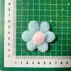 Acessórios de Cabelo de Girassol de Seis Pétalas em Pelúcia Coloridos como Macaron, Luvas Infantis, Meias-Calças, Bolsas, Acessórios DIY