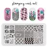 Placa de acero para estampado de arte de uñas flor de encaje mariposa cuadros estilo nacional aplicación de uñas fabricación de uñas plantilla de transferencia 6*12