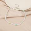 Cadena de Imitación al por Mayor Corazón de Melocotón Perla 03182 Estilo Collar de Corazón Estrella de Cinco Puntas para Mujer Perlas Rosas