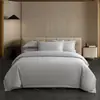 Juego de cuatro piezas de lino para hotel de cuatro estaciones transfronterizo en blanco puro para hoteles y casas de huéspedes, juego de ropa de cama con sábanas