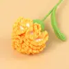 Ramo de Claveles Tejidos a Crochet de Lana Terminados Transfronterizos Flor Artificial Hecha a Mano Flor Tejida Día de la Madre Pequeño