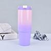 Taza para Coche de Acero Inoxidable de 30 oz Transfronteriza, Gran Capacidad, Color Degradado, Taza Aislada, Coche, Exterior, Vaso Aislado al Vacío en Stock