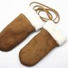 Luvas quentes de inverno para homens e mulheres, estilo mesmo, ciclismo, imitação de pele, uma imitação de pele de carneiro acolchoada, quente