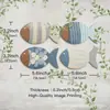 Design de Peixe-Palhaço com Tema Oceânico Decoração de Madeira 2D para Interior para Montagem de Cena de Sala de Estar, Decoração Artesanal, Decoração de Parede