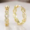 Nuevos Pendientes de Joyería Estéreo para Boda Temu con Diseño Envolvente de Patrón Ola Francesa Joyería Elegante Elegante