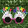 Gafas de cumpleaños con diseño de Little Red Riding Book, mismo estilo, para celebridades de Internet, divertidas fotografías, decoración creativa para fiestas infantiles, gafas para modelar pasteles
