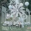 Moinho de Vento Elétrico Arte em Ferro Guia de Estrada Casamento Roda Gigante Giratória Sala de Transmissão ao Vivo de Celebridade da Internet Enfeites Decoração de Palco