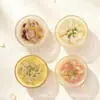 Nuevo Bol Imitación Cristal con Patrón Azul y Blanco, Tofu Fermentado, Chile, Sopa de Pollo con Ginseng Coreano, Comida Realista, Juguete de Imán de Nevera Grande de Lujo