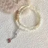 Pulseira de Miçangas Borboleta de Cristal para Mulheres 2025 Novo Modelo Luxo Leve Nicho Exquisite Pulseira Joia de Alto Valor para Festa de Estudantes