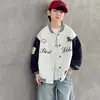 Chaqueta para Niños 2026 Nuevo Conjunto de Primavera y Otoño Chaqueta Elegante y Genial Top Estilo Coreano para Niños Chaqueta de Béisbol
